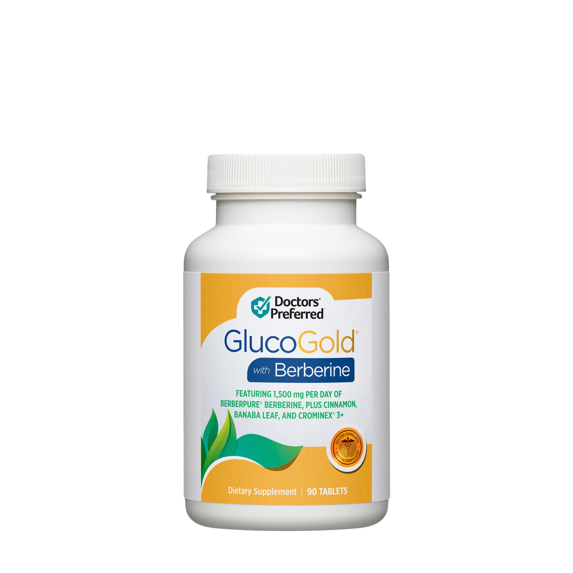 GlucoGold&reg; with Berberine - 90 Tablets (90 Servings)  | GNC